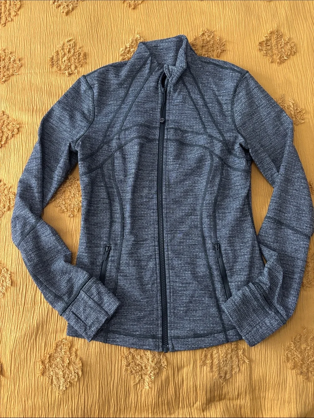 lululemon athletica Heathered Charcoal Zip-Up Utility Jacket